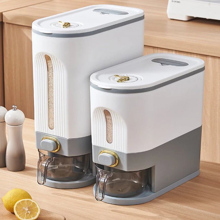 Home Rice Bucket - Insect-proof and Moisture-proof Sealed Container - Food-grade Storage Bin for Rice