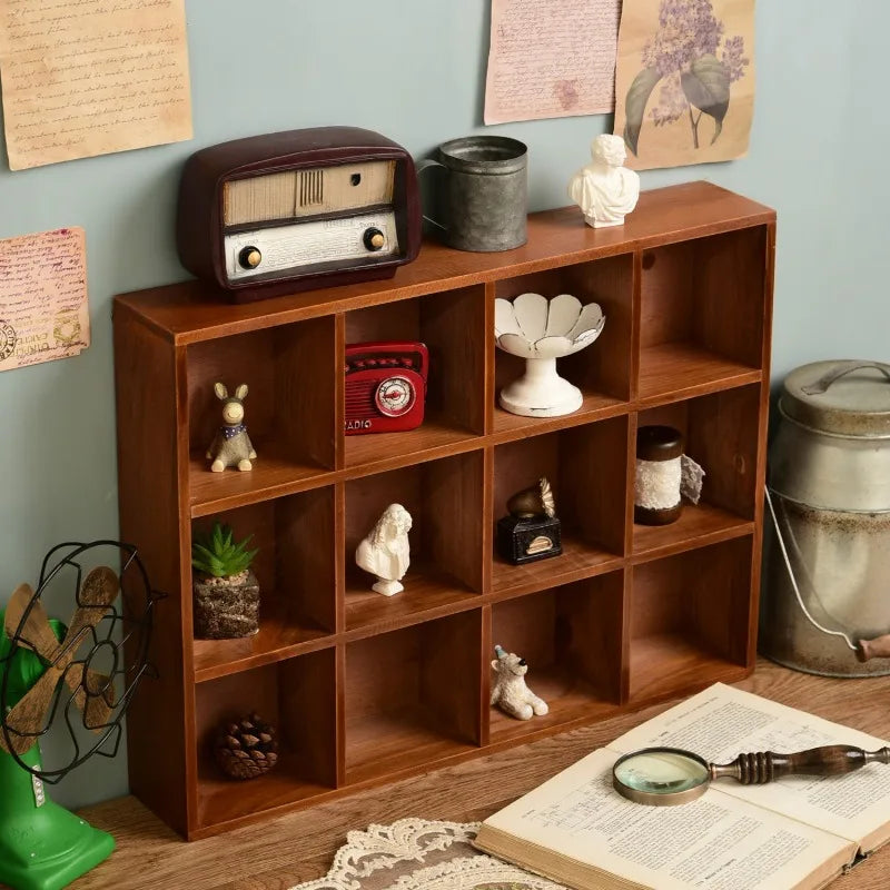 Wood Display Stand Product Stand Multilayer Reveal Frame Wooden Display Riser Shelf Mug Holder Rack for Figures Decoration