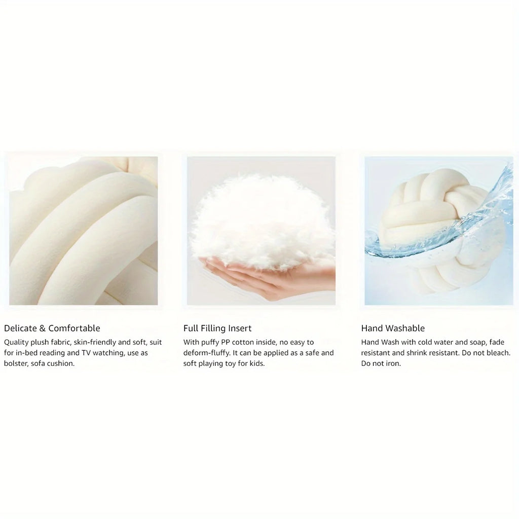 Art Deco Striped Knot Pillow