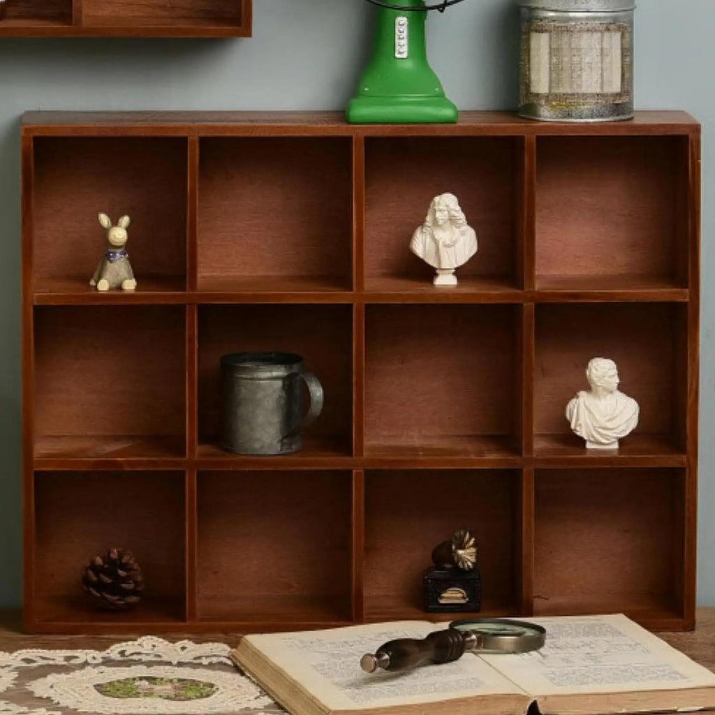 Wood Display Stand Product Stand Multilayer Reveal Frame Wooden Display Riser Shelf Mug Holder Rack for Figures Decoration