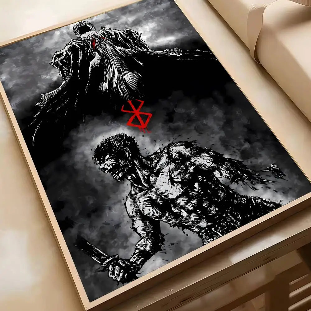 Classic Berserk Anime Art Wall Stickers