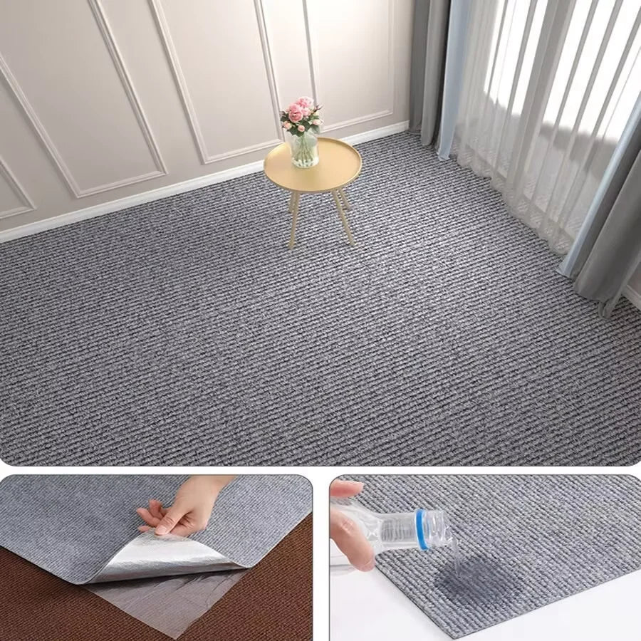 40cmX3m Kitchens Bedroom Rug Water Uptake Home Decor Self-adhesive Room Decoration Bathroom Rugs Solid Color Carpet Living Room