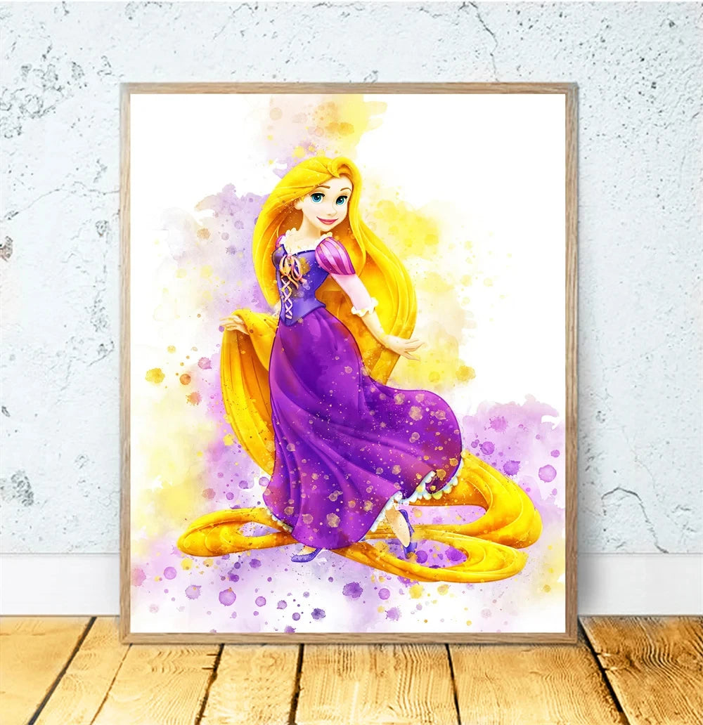 Disney Princess Room Cartoon Wall Art Decor