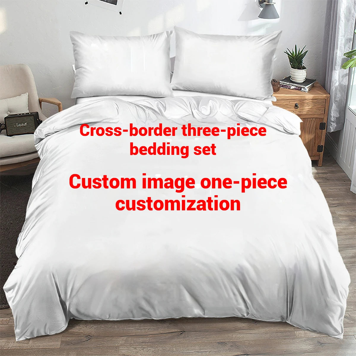 Christmas Snowman Comforter Set 3PCS, Christmas Tree and Gift Pattern Holiday Bedding Set, Soft Microfiber Winter Home Set