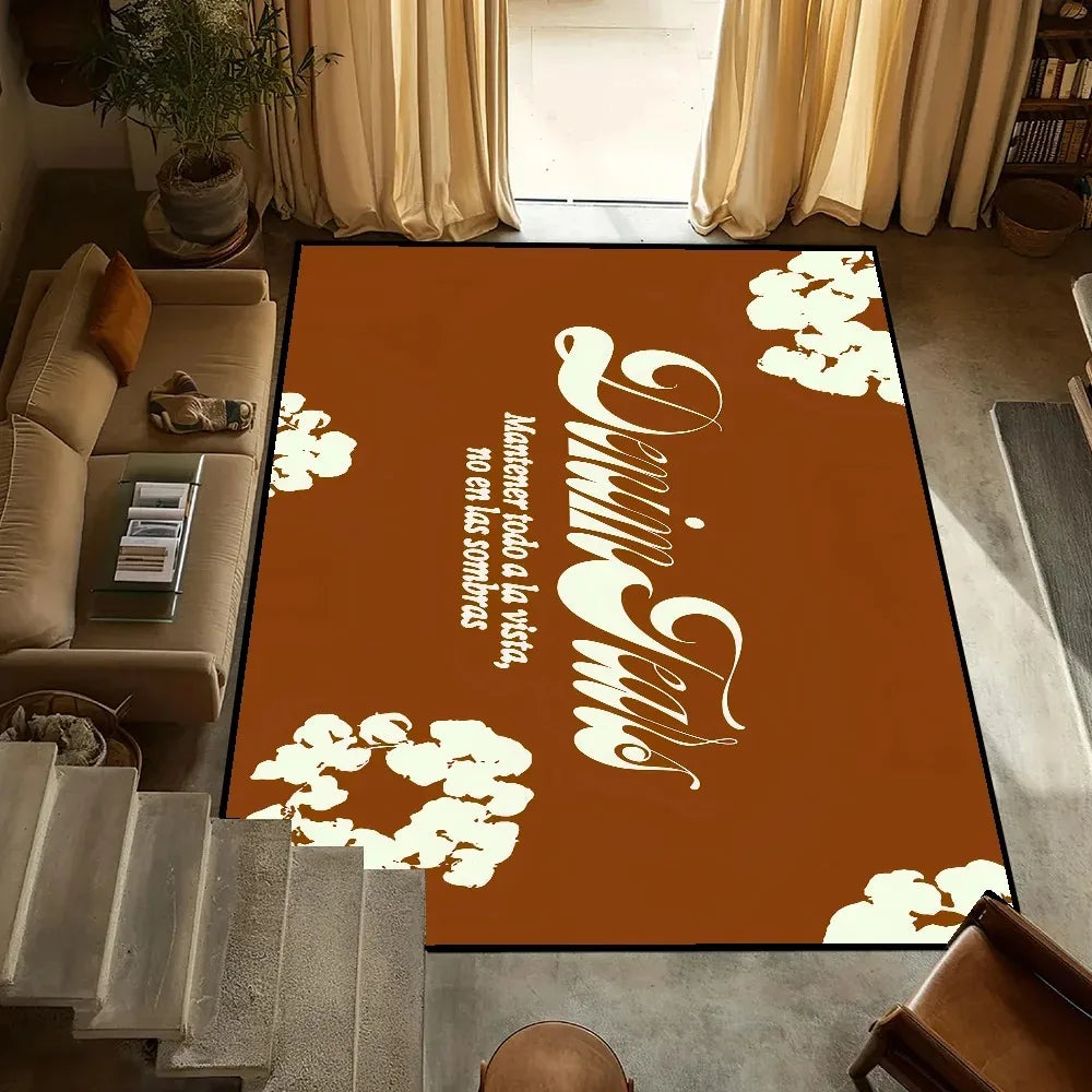 Small T-Tears Carpet Anti-Slip Kitchen Bedroom Fashion D-Denim Handmade Tufted Rug Luxury Living Room Entrance Decoration