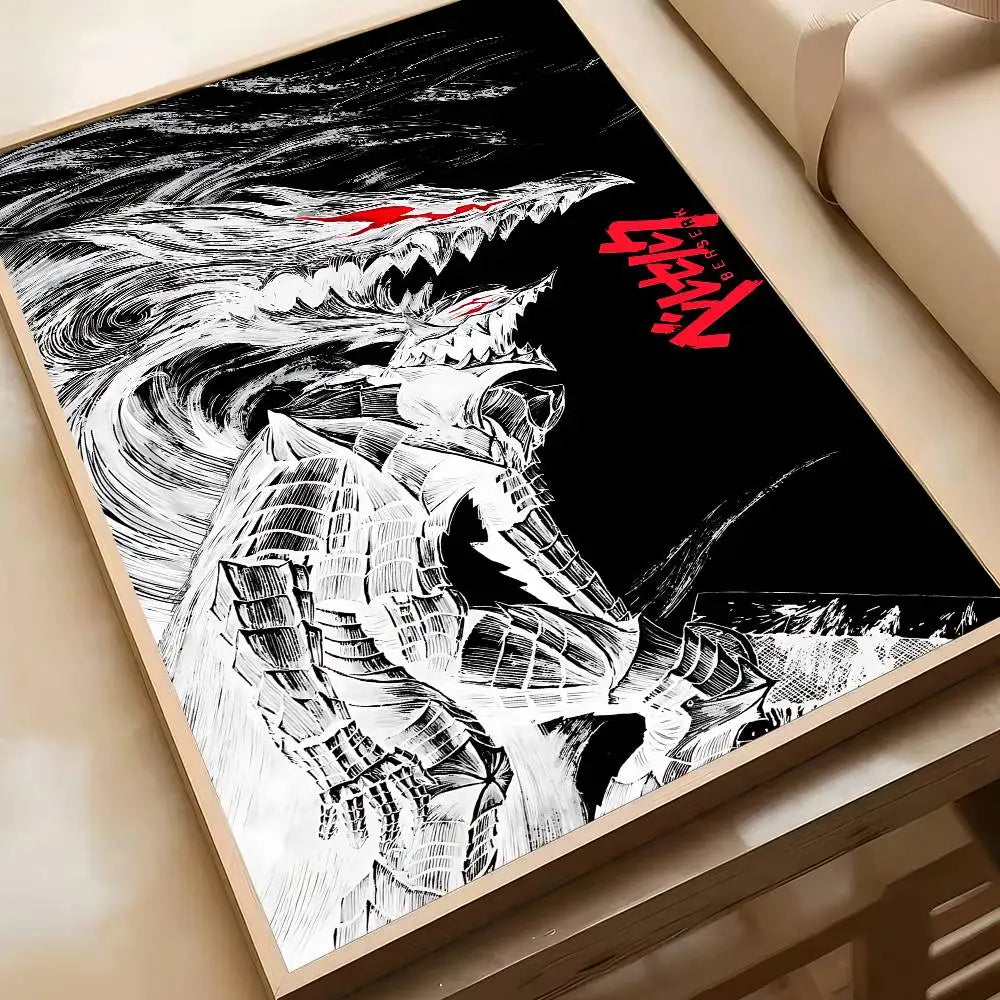 Classic Berserk Anime Art Wall Stickers