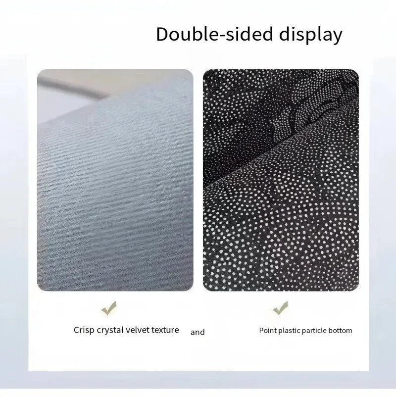 VIKAMA Gaming Under The Table Carpet Geometric Gray Non Slip Modern Minimalist Household Carpet Home Decoration