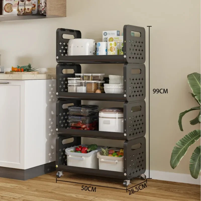 Multi-Tier Kitchen Storage Cart