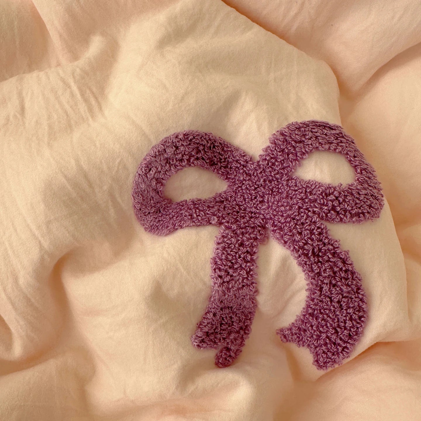 3 Piece Sheet Set Chut bowknot embroidery duvet cover Set ， comfortable Bedding Set Bedspread for All Season