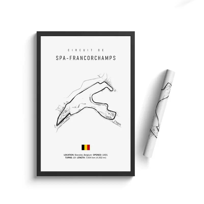Classic Formula 1 Tracks Wall Art