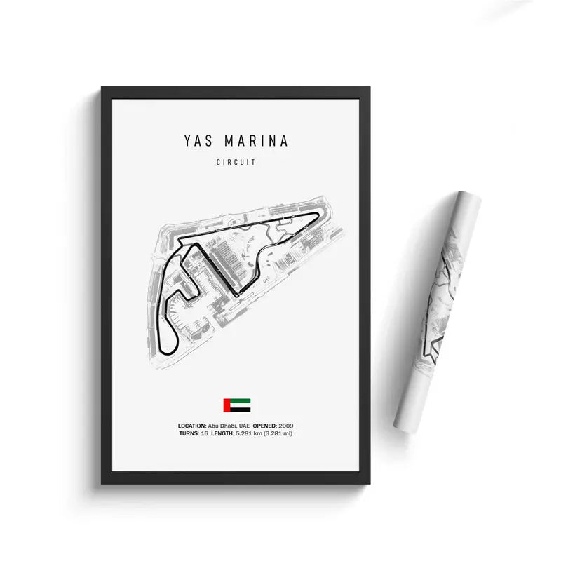 Classic Formula 1 Tracks Wall Art