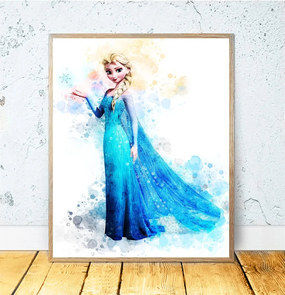Disney Princess Room Cartoon Wall Art Decor
