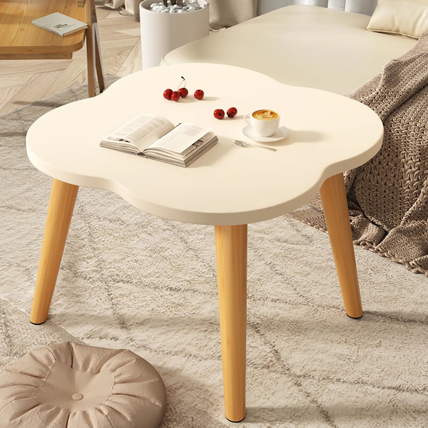 Small Table, Bedroom, Seating Area, Coffee Table, Small Layout, Creative Bay Window Table, Light Luxury Small Round Table