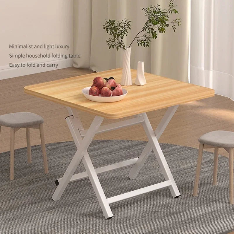 Folding Table Chair Set Household Dining Chair Simple Outdoor Dining Table and Chair Stall Foldable Dining Table and Chair