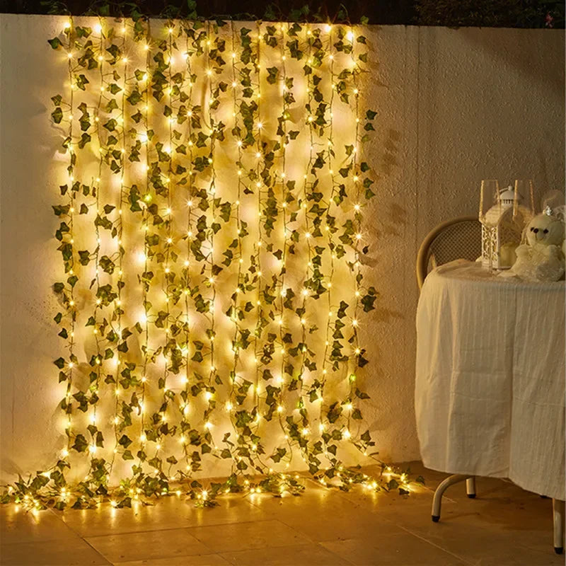 Flower & Leaf Garland LED Lights