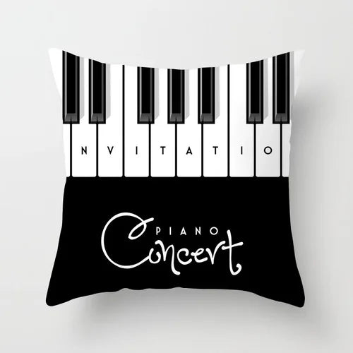 European-Style Black and White Geometry Portrait Pillow Cover Living Room Sofa Waist Support Office Bed Head Pillow Pillow 60x60