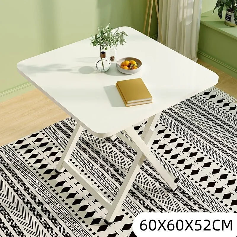 Folding Table Chair Set Household Dining Chair Simple Outdoor Dining Table and Chair Stall Foldable Dining Table and Chair