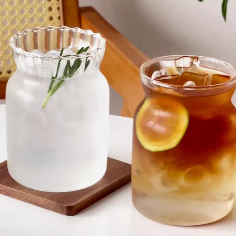 Watertight Transparent Glass Coffeeware, Perfect for Home Use