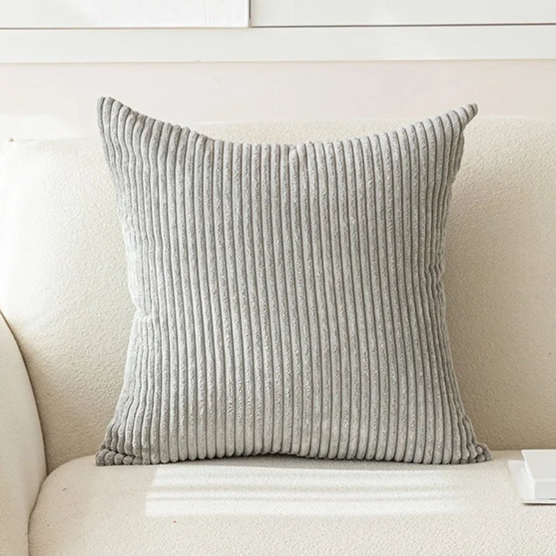 Corduroy Striped Pillow Cover 18x18