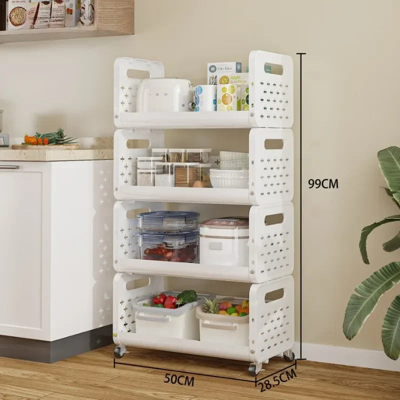 Multi-Tier Kitchen Storage Cart