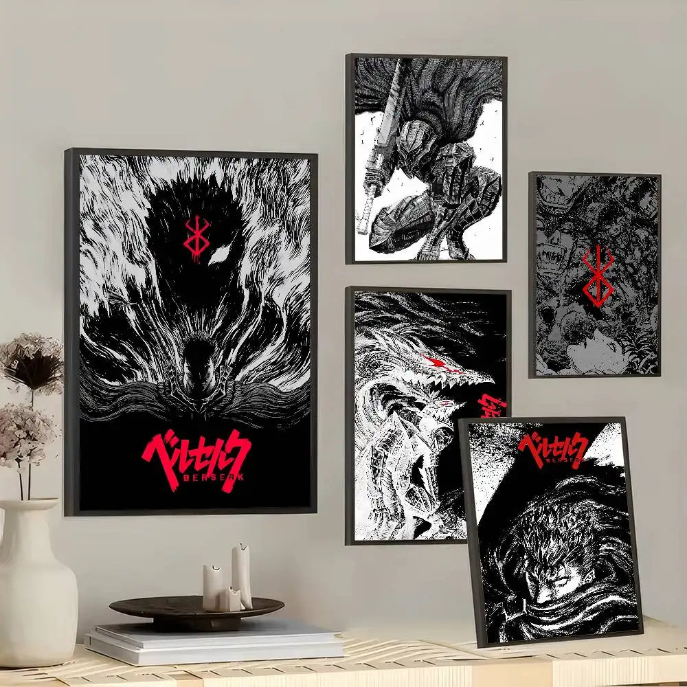 Classic Berserk Anime Art Wall Stickers
