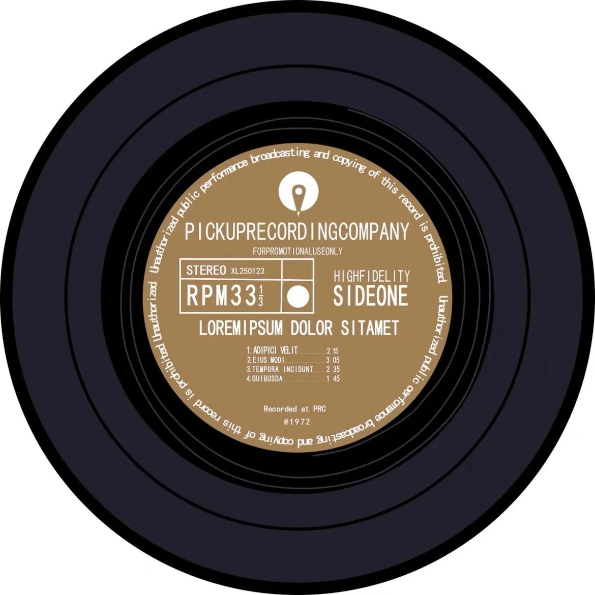 VIKAMA Record Music Cd Carpet Round Game Chair Floor Mat Room Decorated Living Room Lounge Large Area Non-Slip Carpet