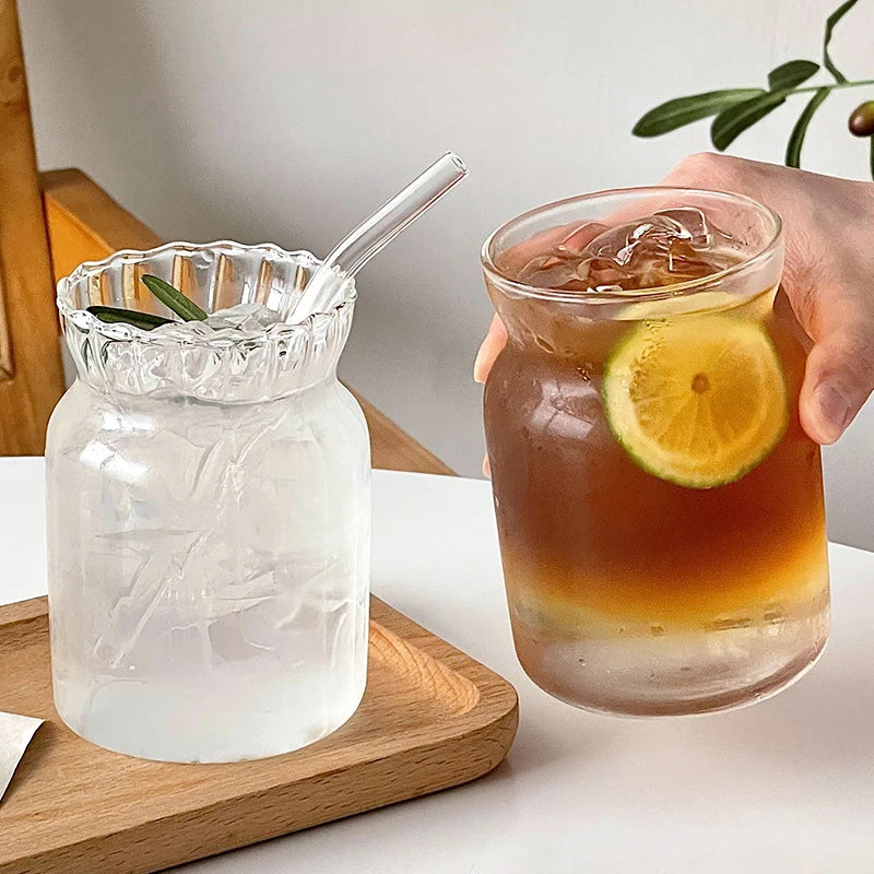 Watertight Transparent Glass Coffeeware, Perfect for Home Use