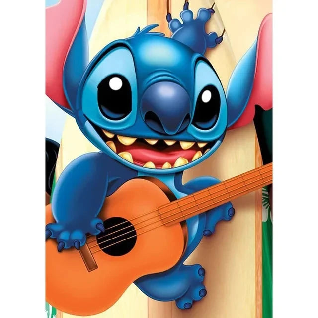 Disney Anime Canvas Painting Wall Art Cartoo Lilo & Stitch  Stitch& Angel Pictures On Canvas Posters And Prints Home Decor Mural