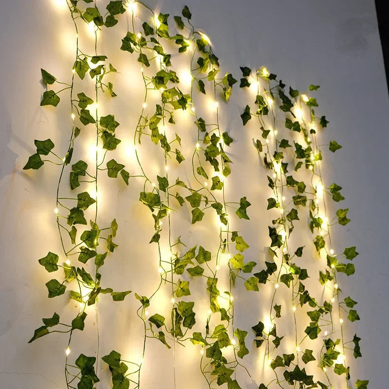 Flower & Leaf Garland LED Lights