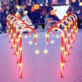 8pcs/set solar powered garden cane lights, 8-function waterproof decorative lights, Christmas candy garden lights