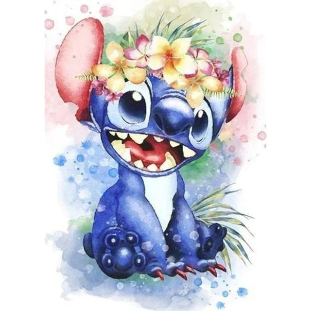 Disney Anime Canvas Painting Wall Art Cartoo Lilo & Stitch  Stitch& Angel Pictures On Canvas Posters And Prints Home Decor Mural