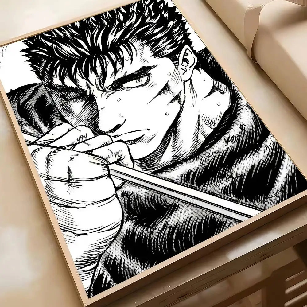 Classic Berserk Anime Art Wall Stickers