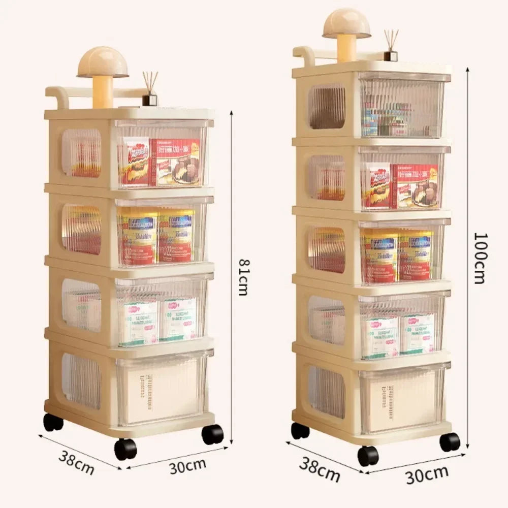 Multi-Tier Acrylic Storage Cart