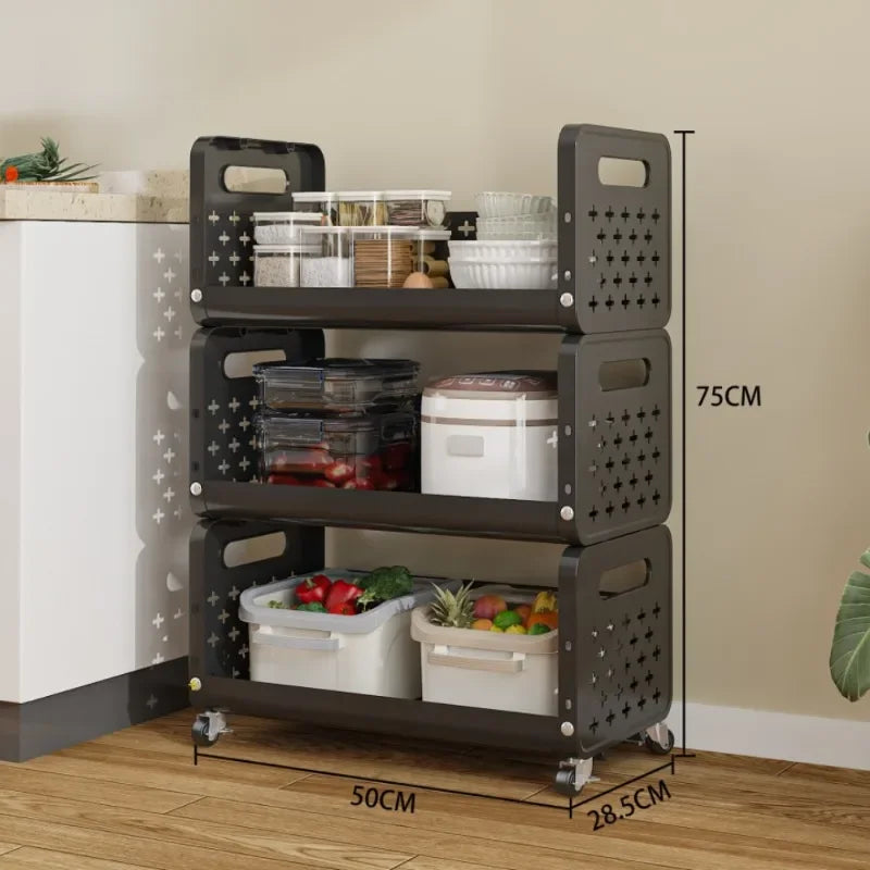 Multi-Tier Kitchen Storage Cart