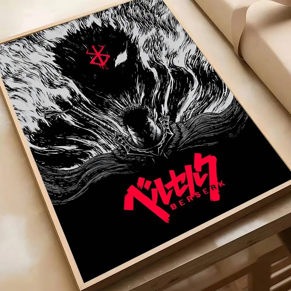 Classic Berserk Anime Art Wall Stickers