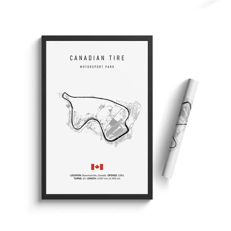 Classic Formula 1 Tracks Wall Art