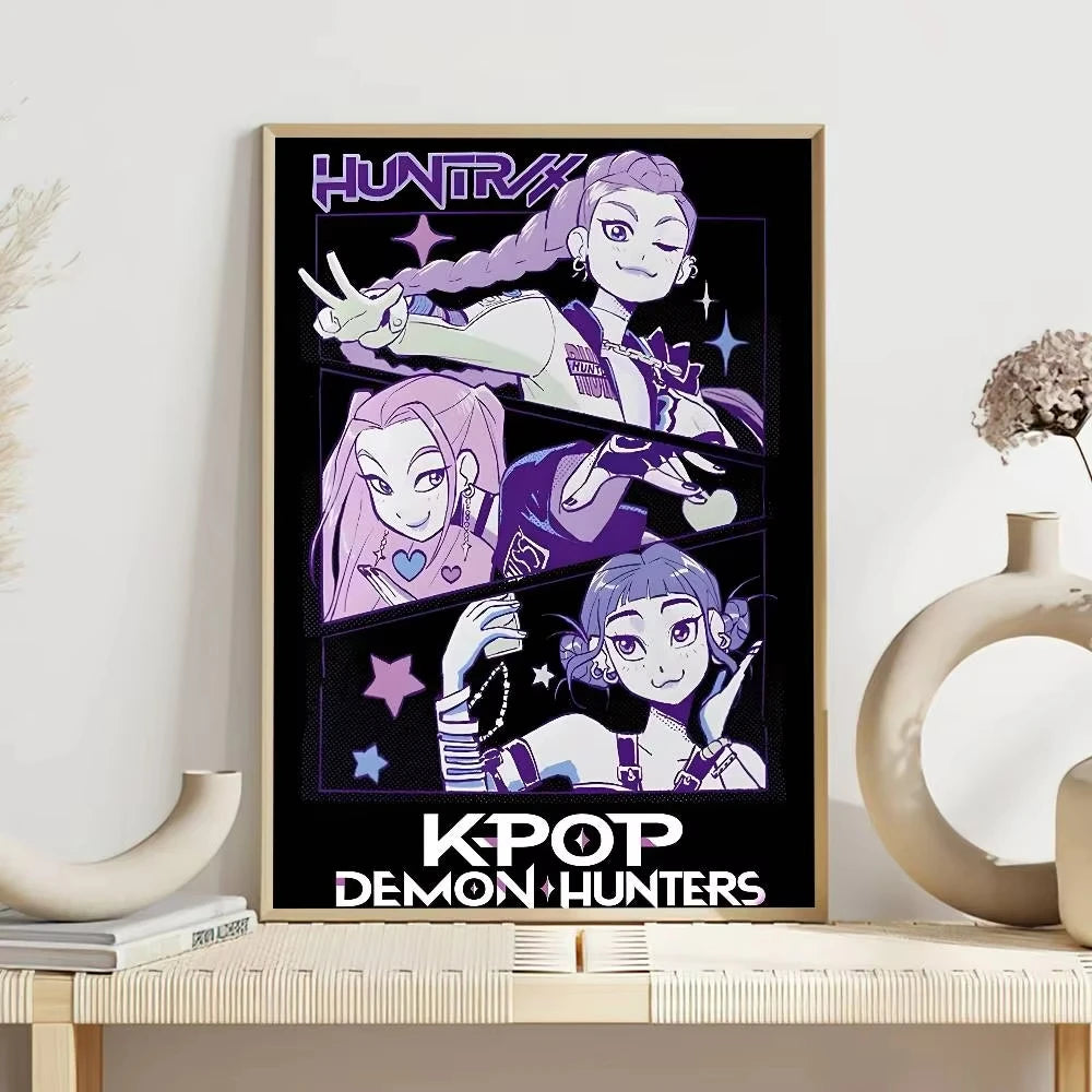 Demon Hunters K-Pop Movie Wall Art Print