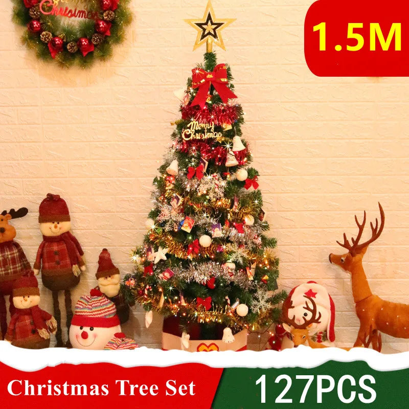 127PCS/Set Artificial Christmas Tree Christmas Decoration
