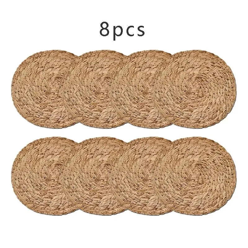 Round Rattan Pot Mats
