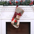Christmas Stocking Classic Large Stockings Santa Snowman Reindeer Xmas Character for Family Holiday Christmas Party Decorations