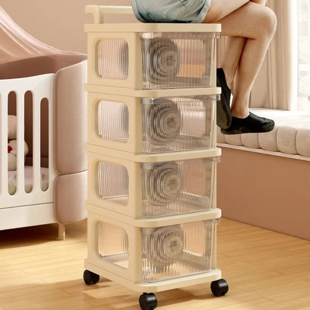 Multi-Tier Acrylic Storage Cart