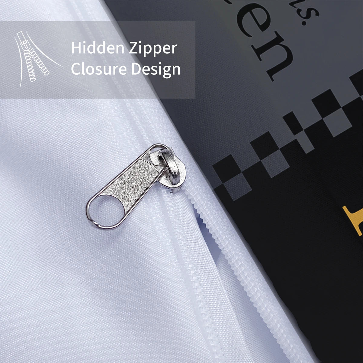 3pcs fashionable black gray crown design printed bedding set, soft, comfortable and breathable down duvet cover, bedroom, hotel