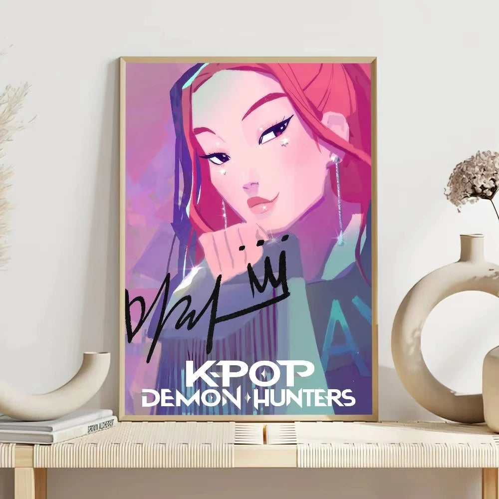 Demon Hunters K-Pop Movie Wall Art Print