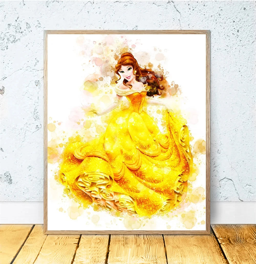 Disney Princess Room Cartoon Wall Art Decor