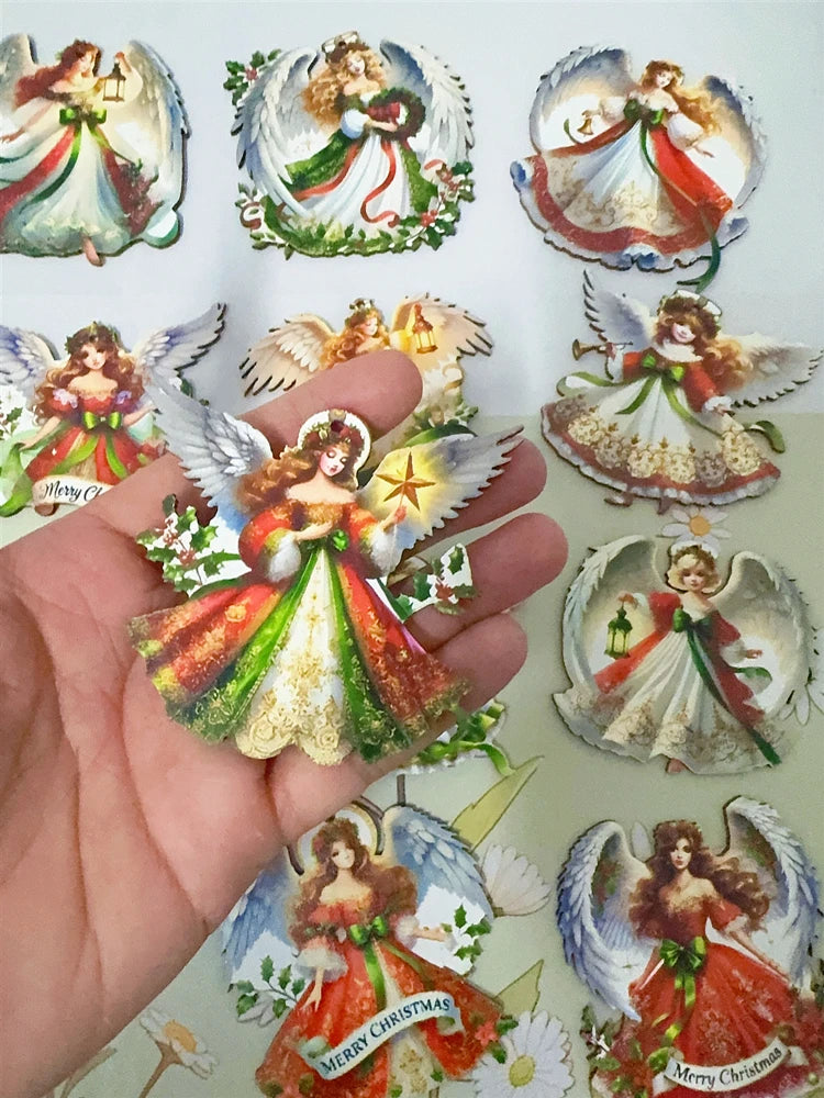 Angel Wooden Pendant Xmas Hanging Ornament