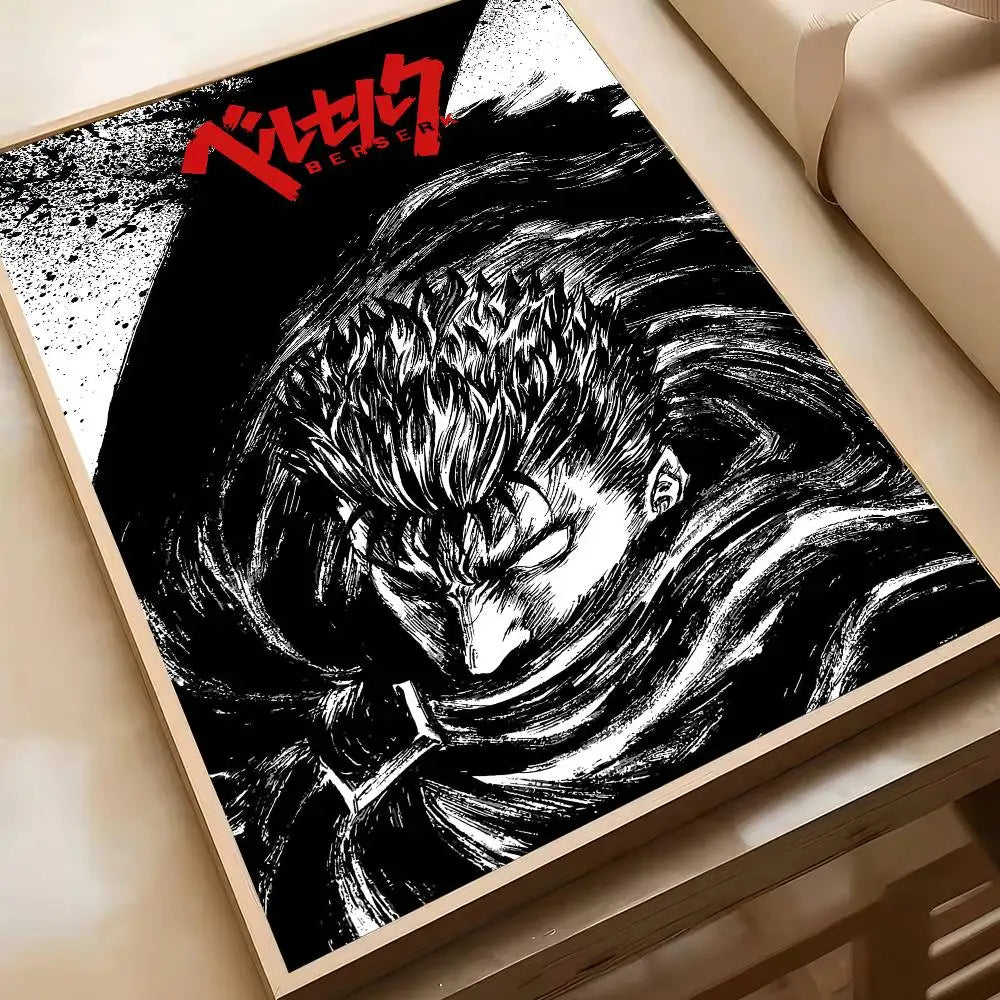 Classic Berserk Anime Art Wall Stickers