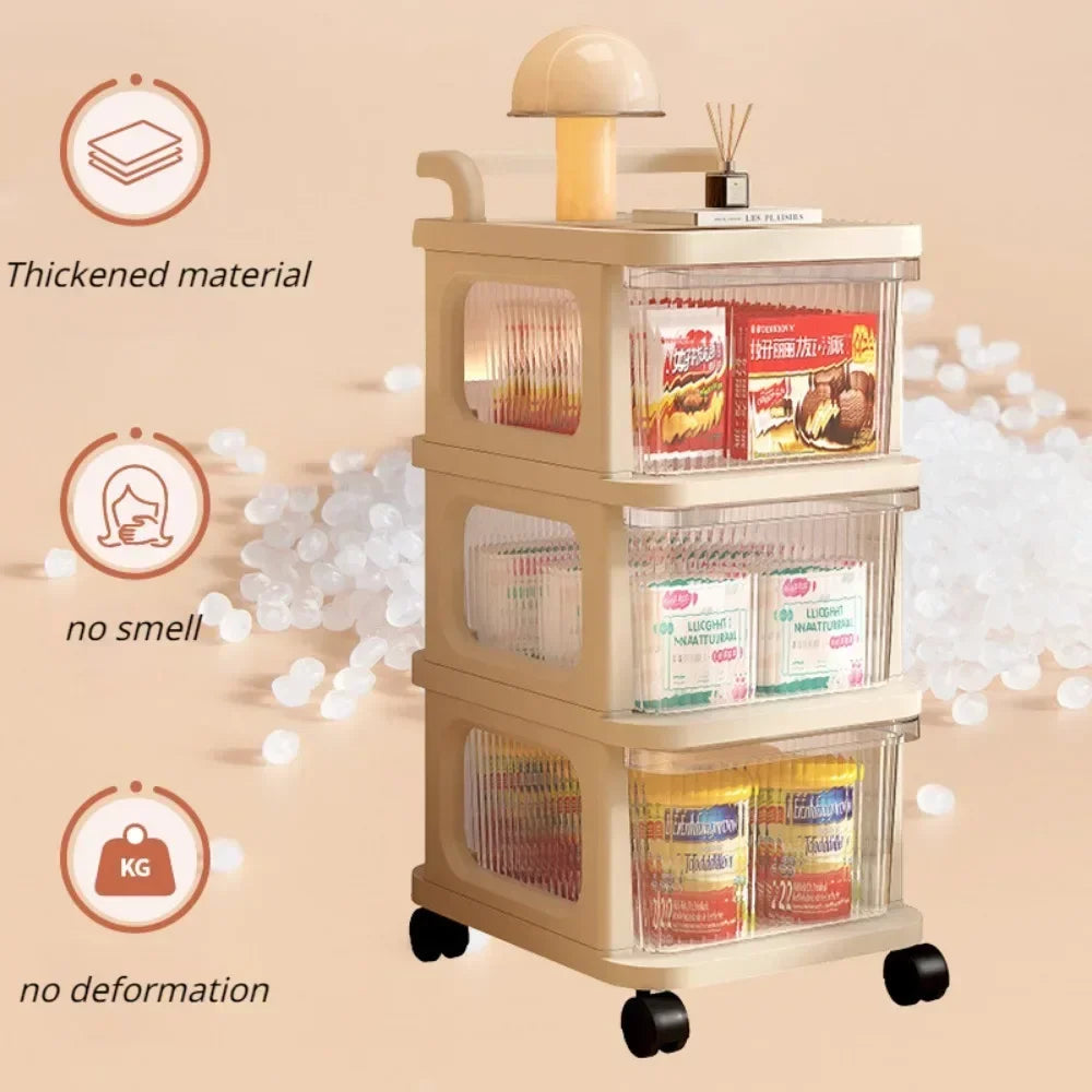 Multi-Tier Acrylic Storage Cart