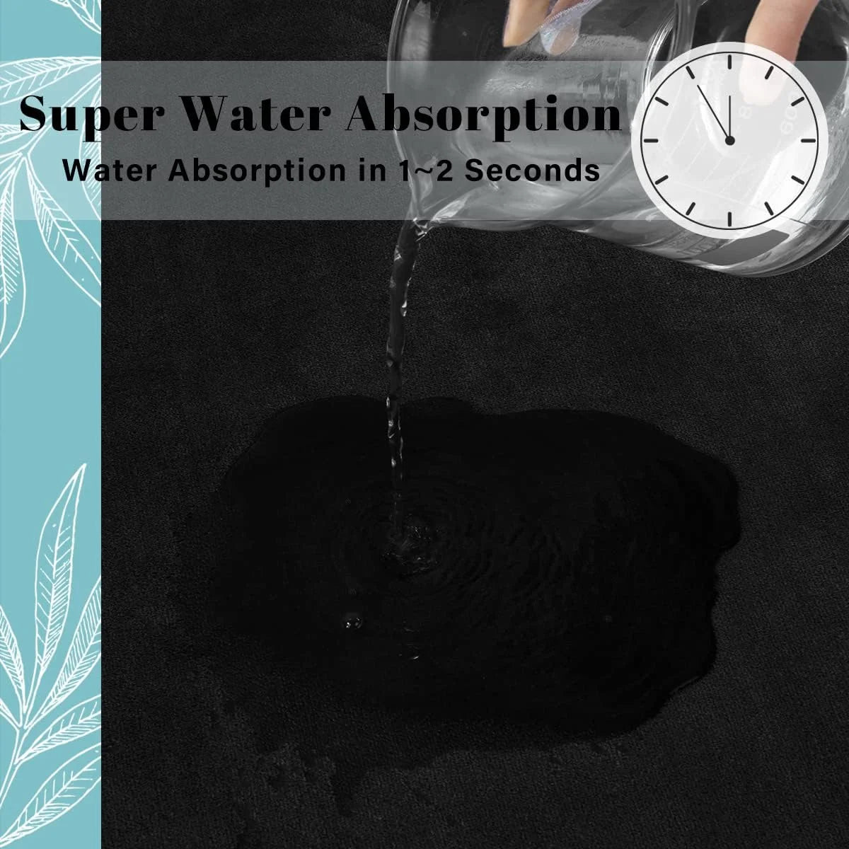 Bathroom Rug Anti-slip bathroom mat Ultra Soft floor mat Non-Slip Water Absorbent floor mat door mat for home decoration