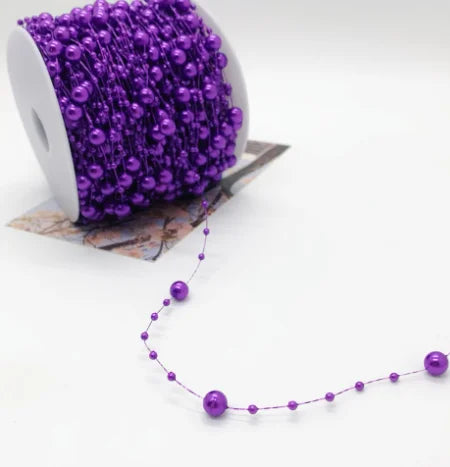 2025 Christmas Decoration Bead String Clear Colored Round Diamond Scale Shape Bead String For Wedding Valentine's Thanksgiving