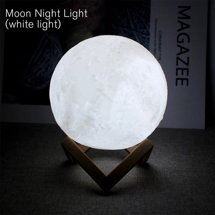 Moon-Shaped LED Night Lamp
